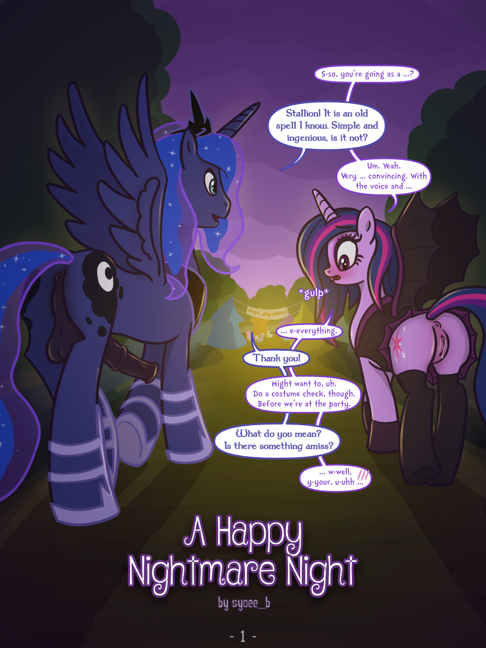 A Happy Nightmare Night — cover