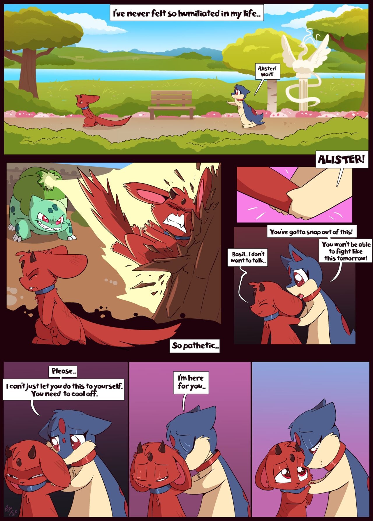 A Soothing Night In The Park comic porn — cover