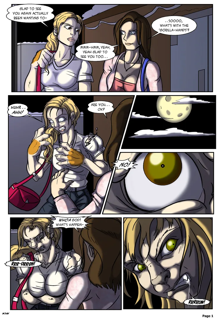 A Werewolf Night comic porn — cover