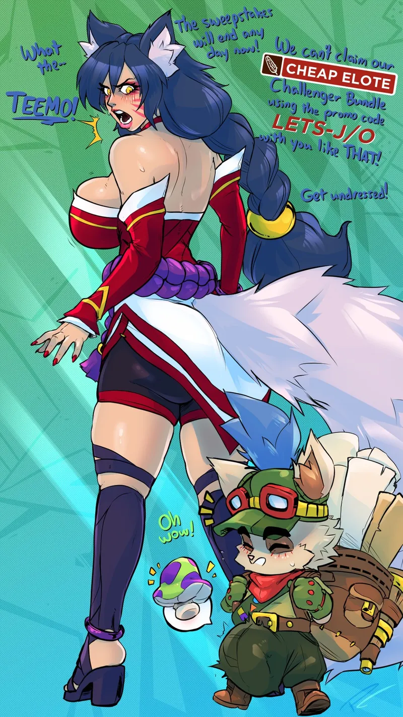 Ahri & Teemo – A Bandle Scout’s Voucher! comic porn — cover