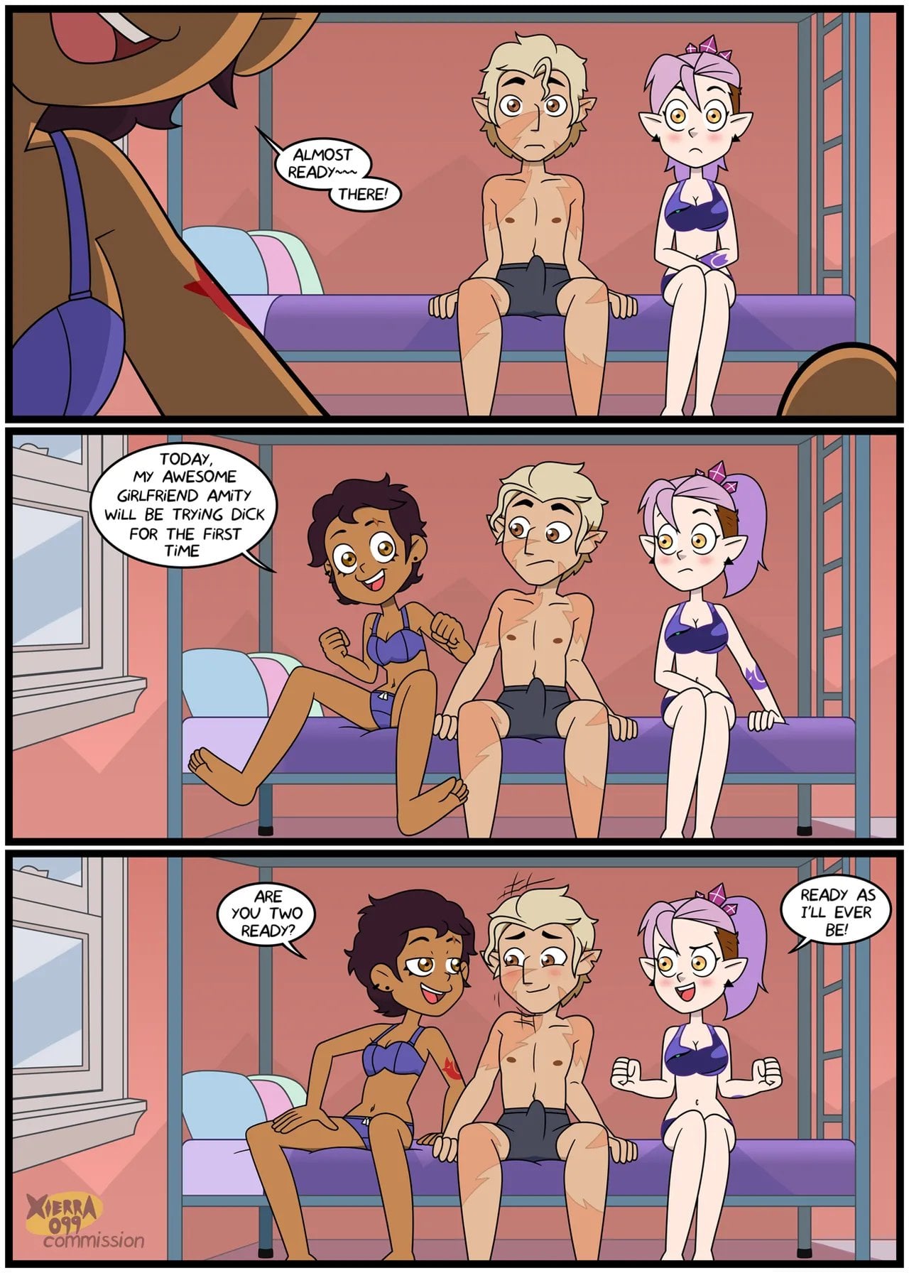Amity tries dick for the first time comic porn — cover