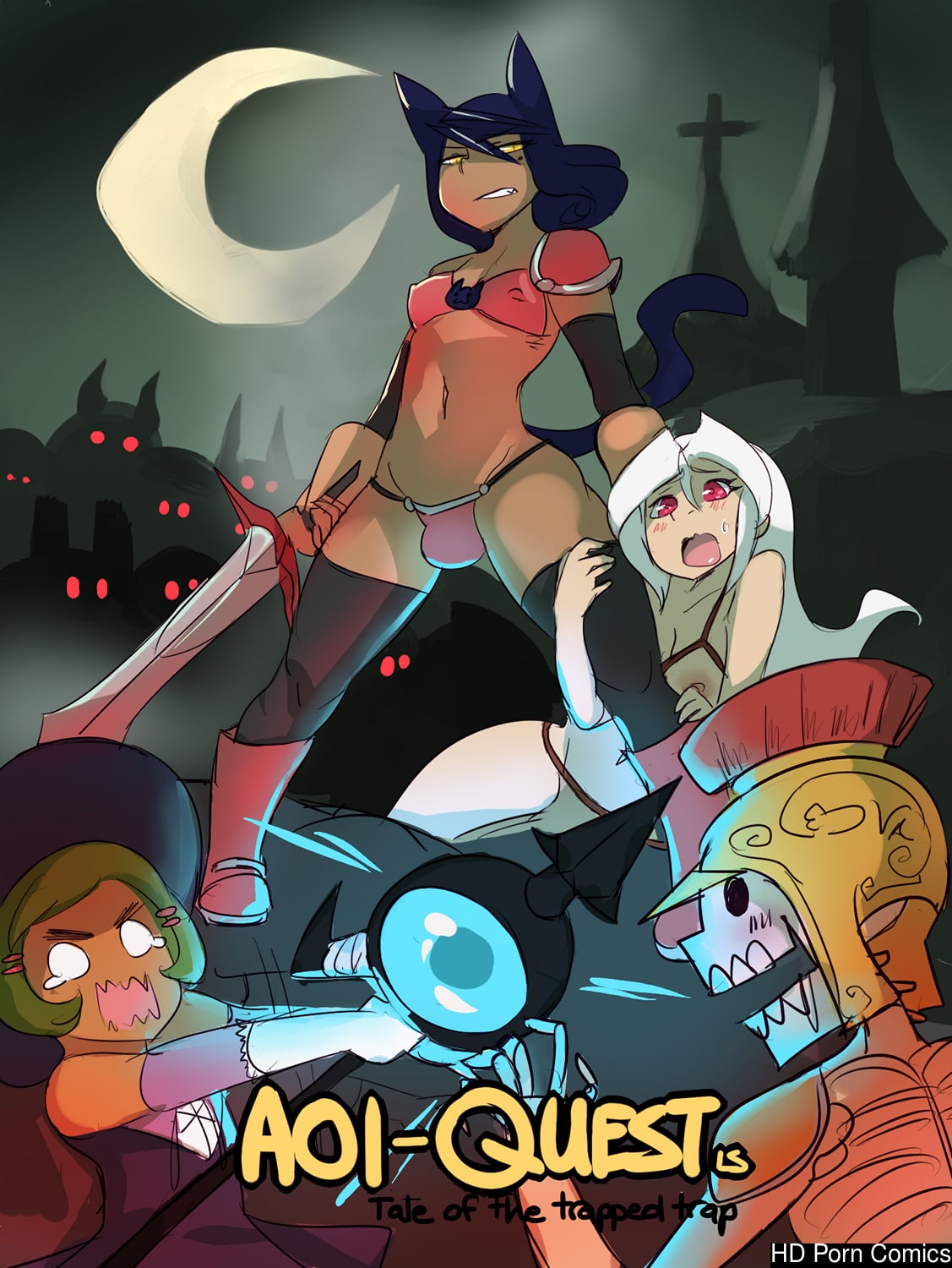 Aoi-Quest 1 – Tale Of The Trapped Trap comic porn — cover