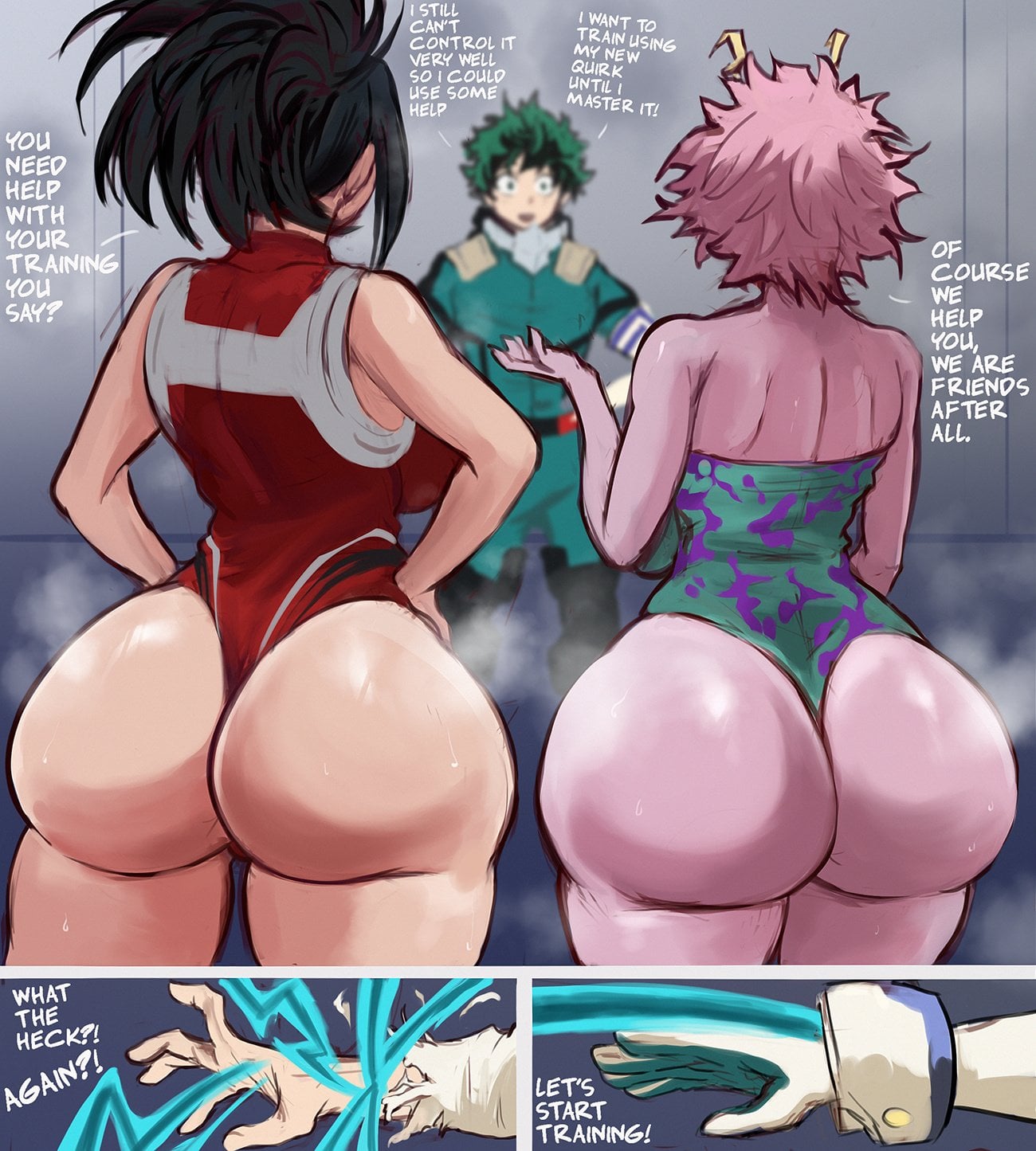 [Arachnart]Momo Yaoyorozo x Mina Ashido comic porn — cover