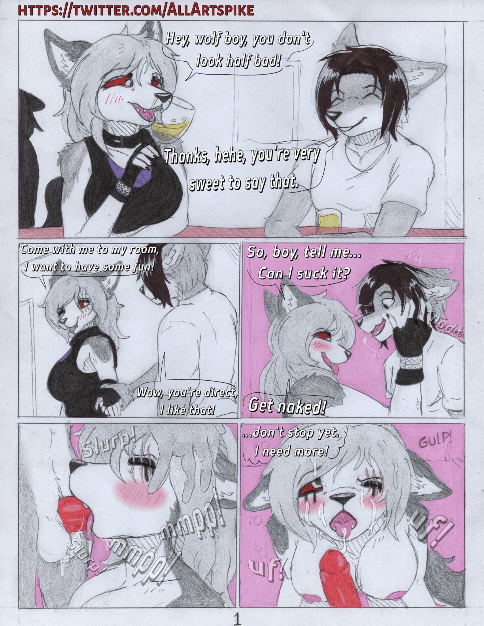 axis night of fun whith spike comic porn — cover