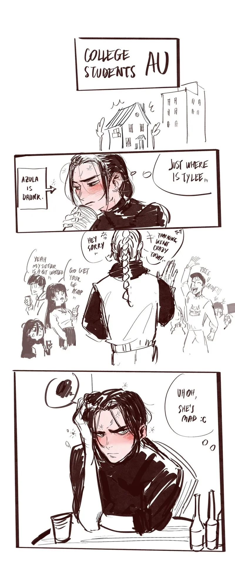 Azula x Ty-Lee – College Students Au comic porn — cover