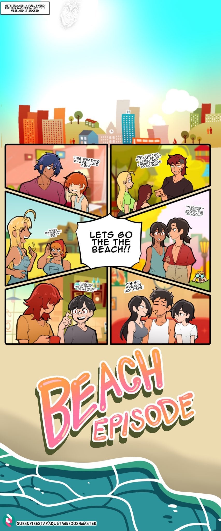 Beach Episode comic porn — cover