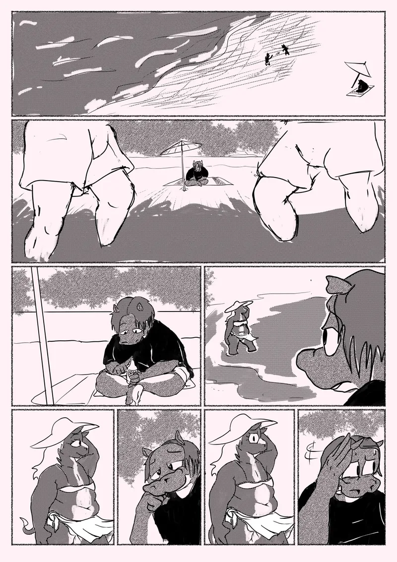 Beach Insecurities comic porn — cover