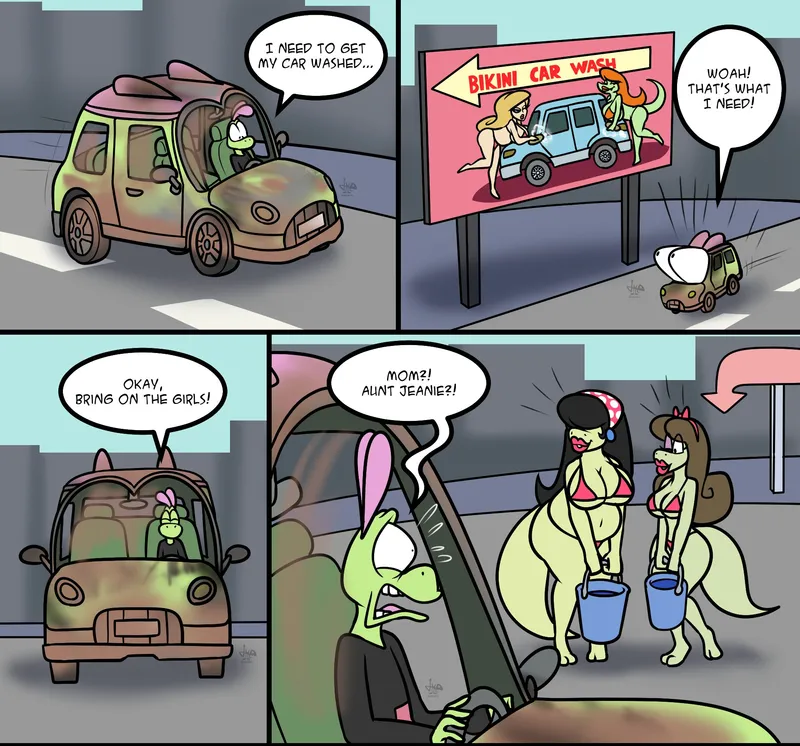 Bikini Car Wash comic porn — cover