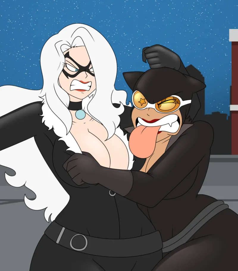 Black Cat Vs Catwoman — cover
