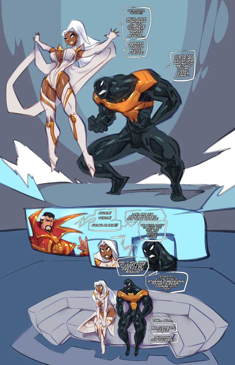 Booty Doc Goof-Off – Storm x Pure Venom comic porn — cover