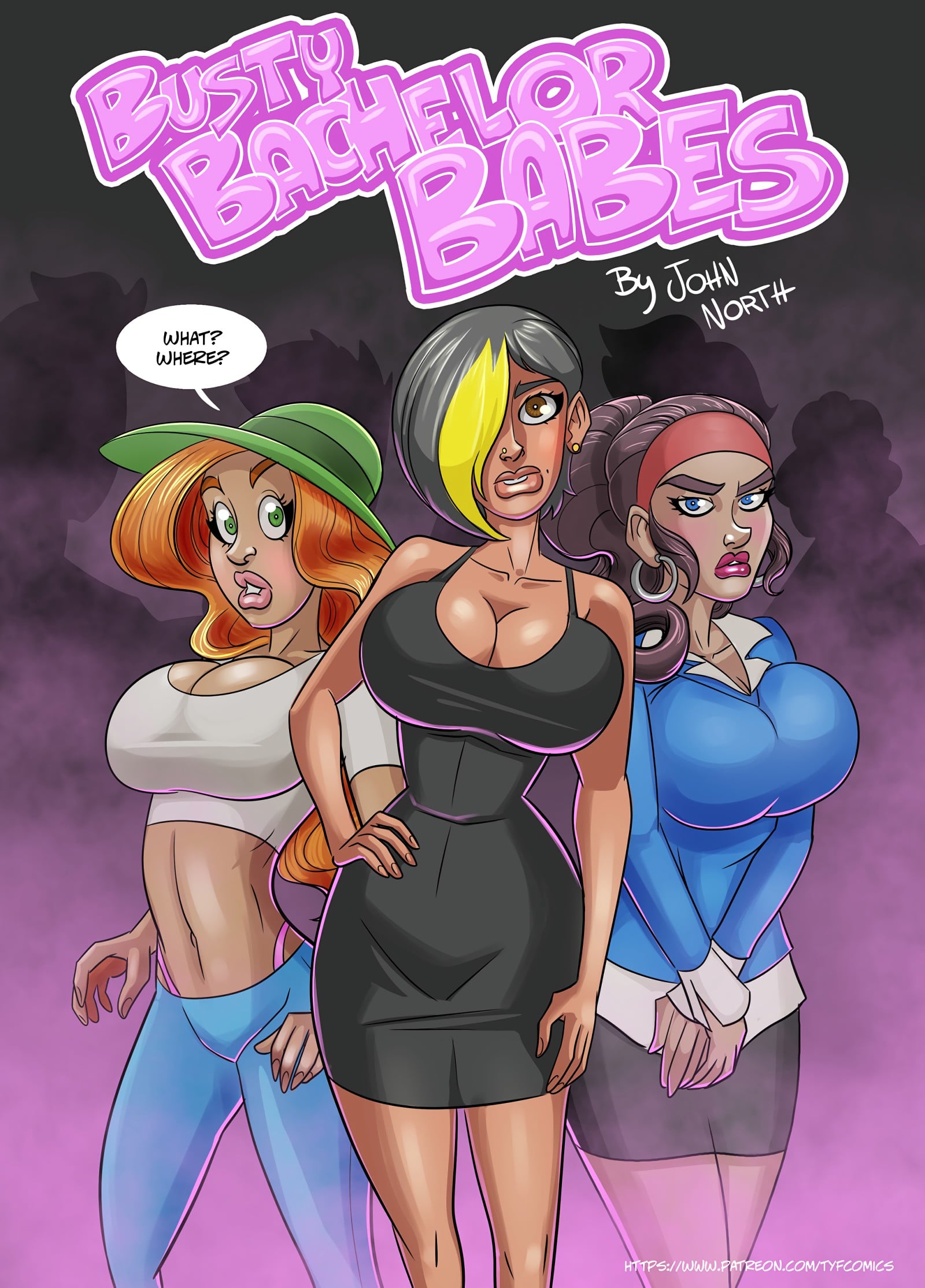 Busty Bachelor Babes — cover