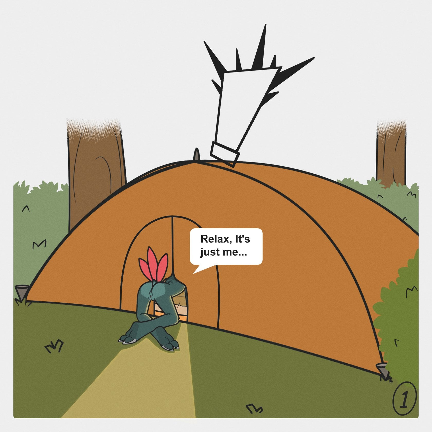 Camping With A Sneasel comic porn — cover