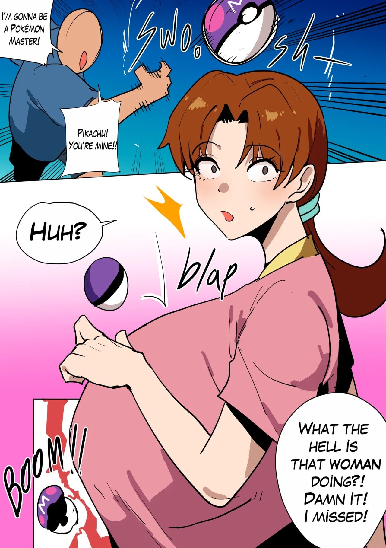 Capturing Ash’s Mom comic porn — cover