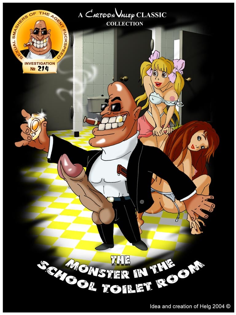 Cartoon Valley – Dildo Fuckspeed Part 3 – The Monster In The School Toilet Room — cover