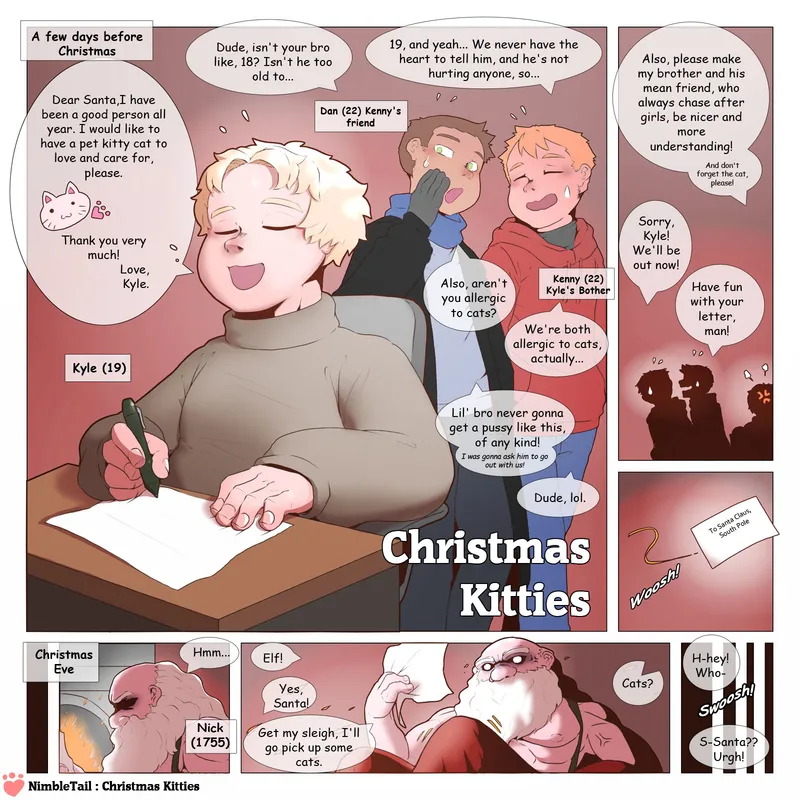 Christmas Kitties comic porn — cover