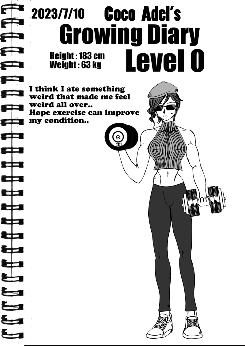Coco Adel’s Growth Diary comic porn — cover