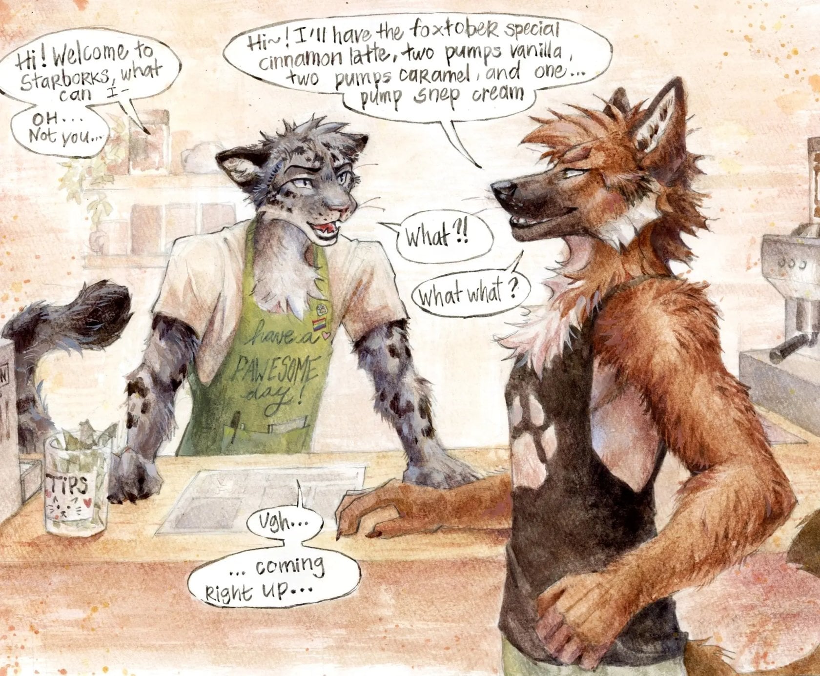 Coffee Shop comic porn — cover