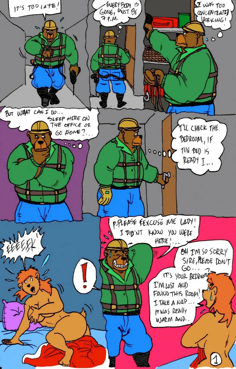 Construction Worker comic porn — cover