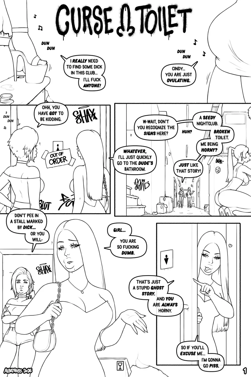 Curse Toilet comic porn — cover