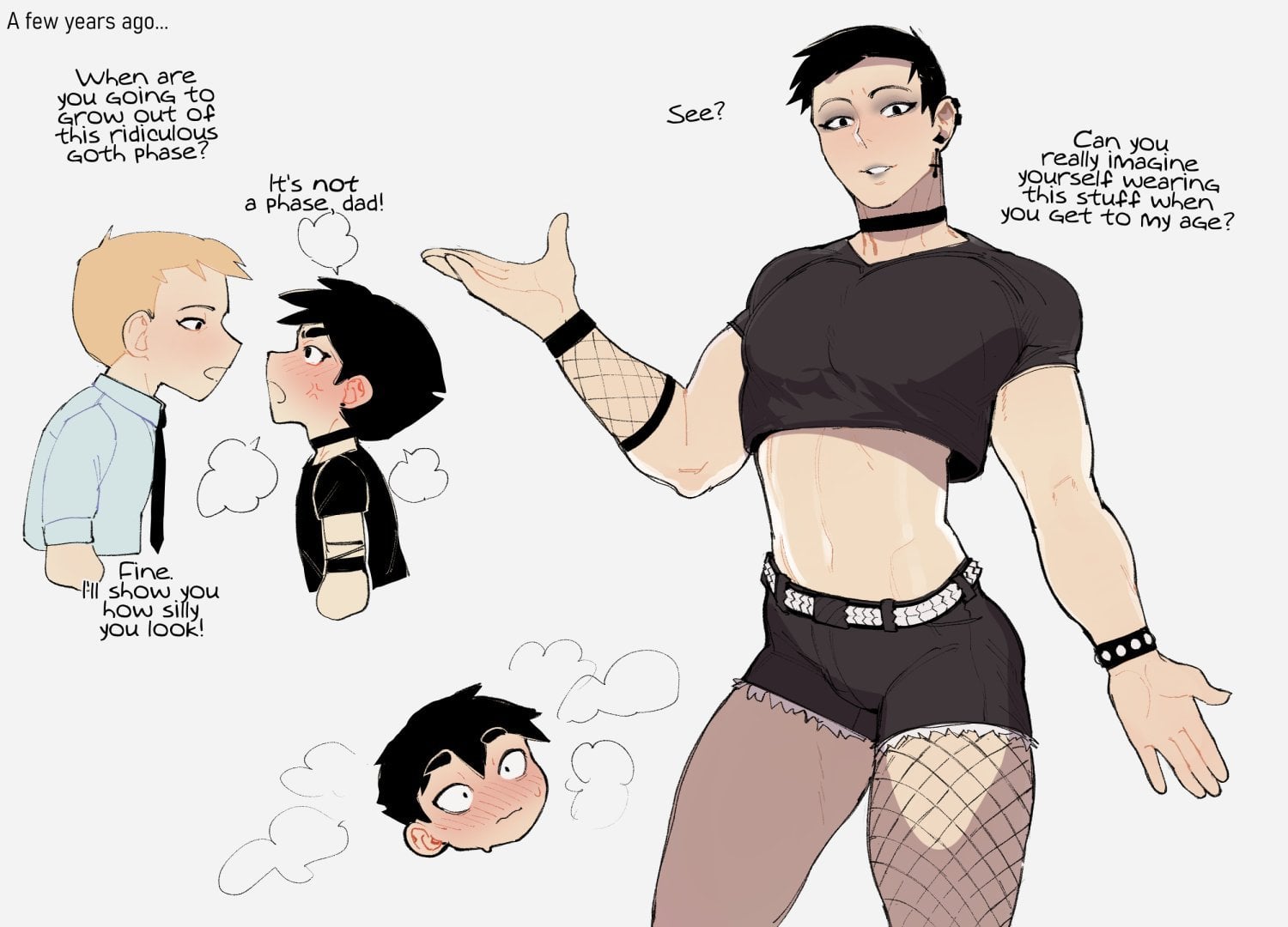 Dad n son [cheesecrumbles] comic porn — cover