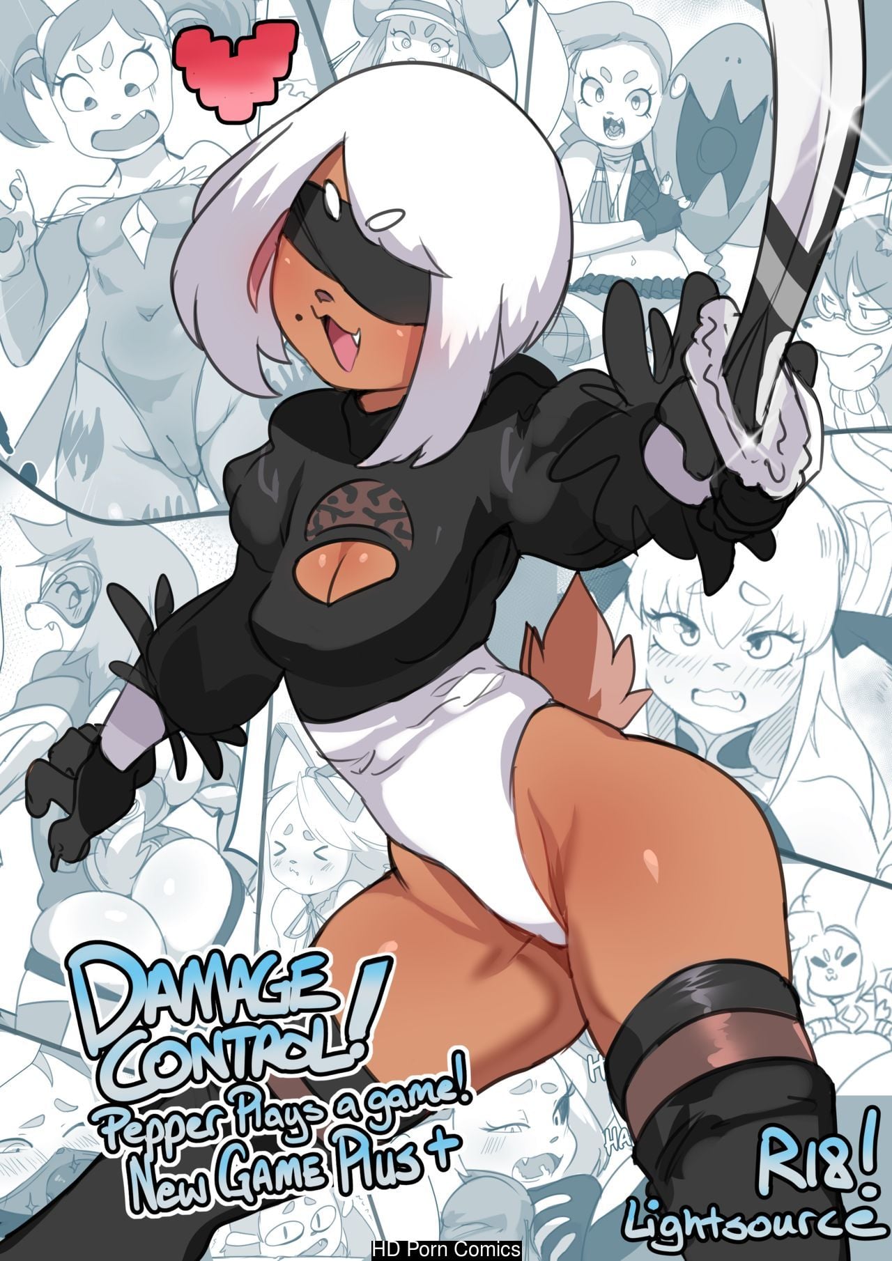 Damage Control! – Pepper Plays A Game!- New Game Plus! comic porn — cover