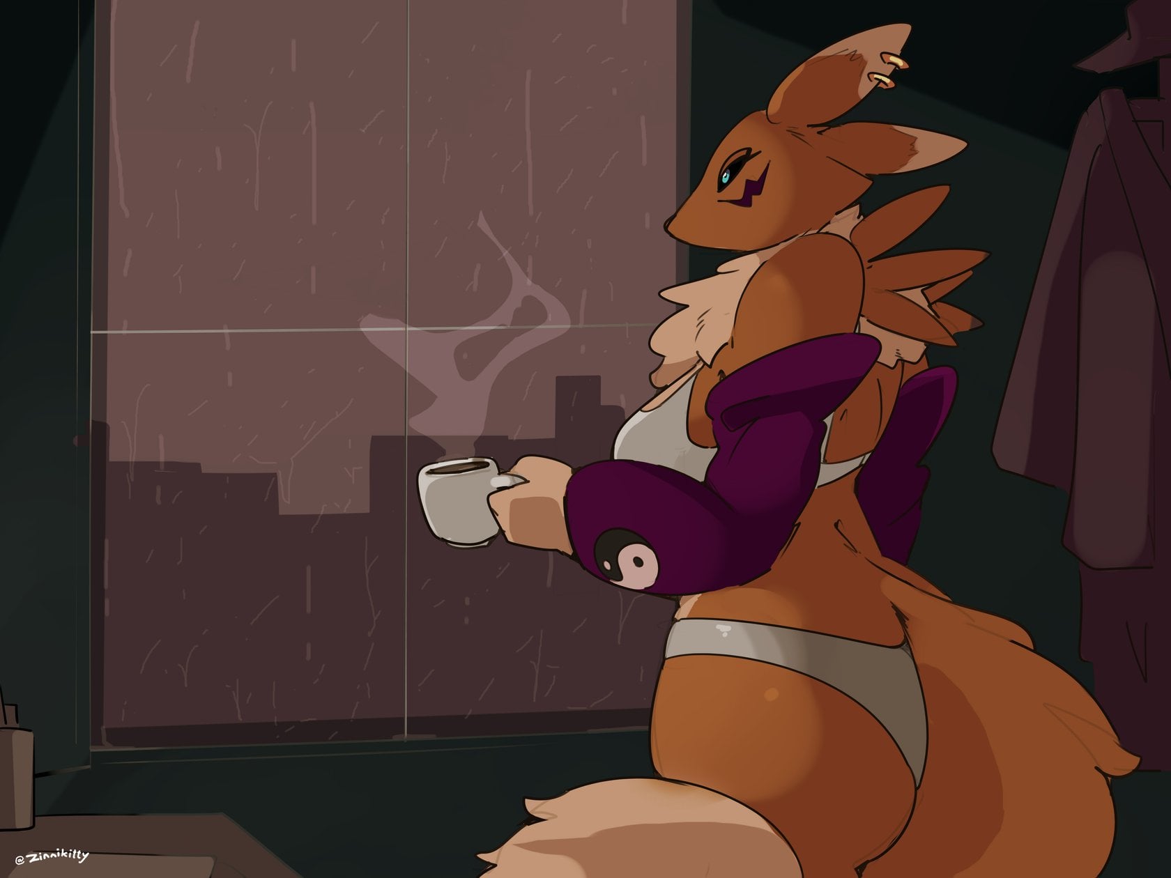 Detective Rena (WIP) comic porn — cover
