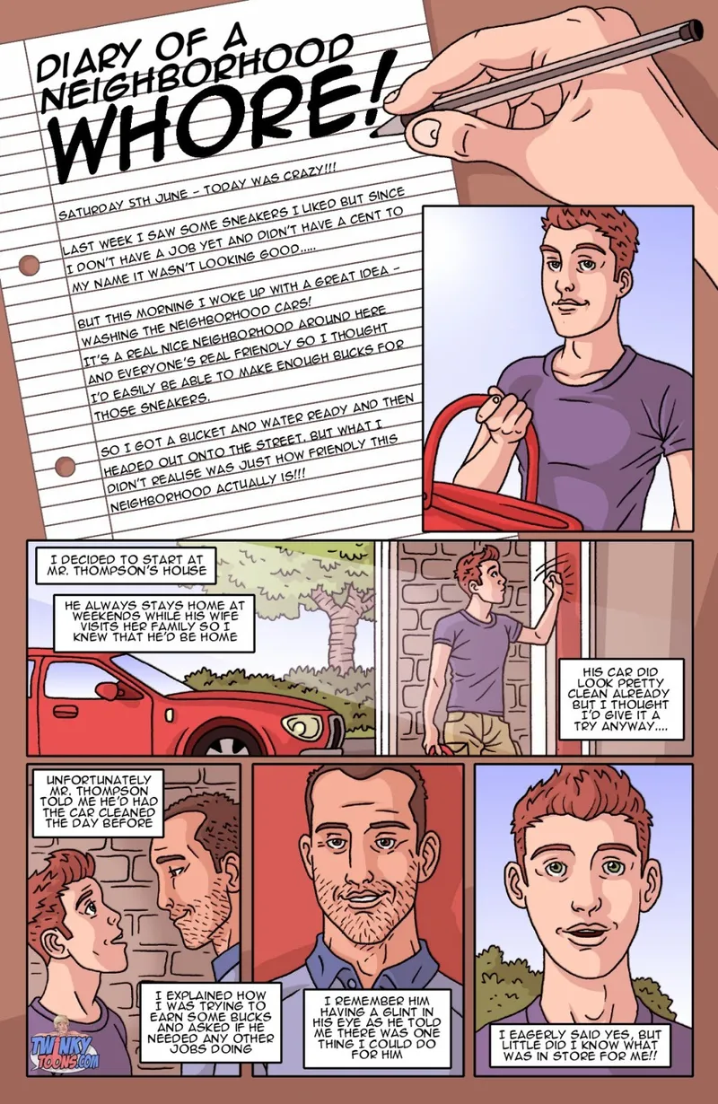 Diary Of A Neighborhood Whore comic porn — cover