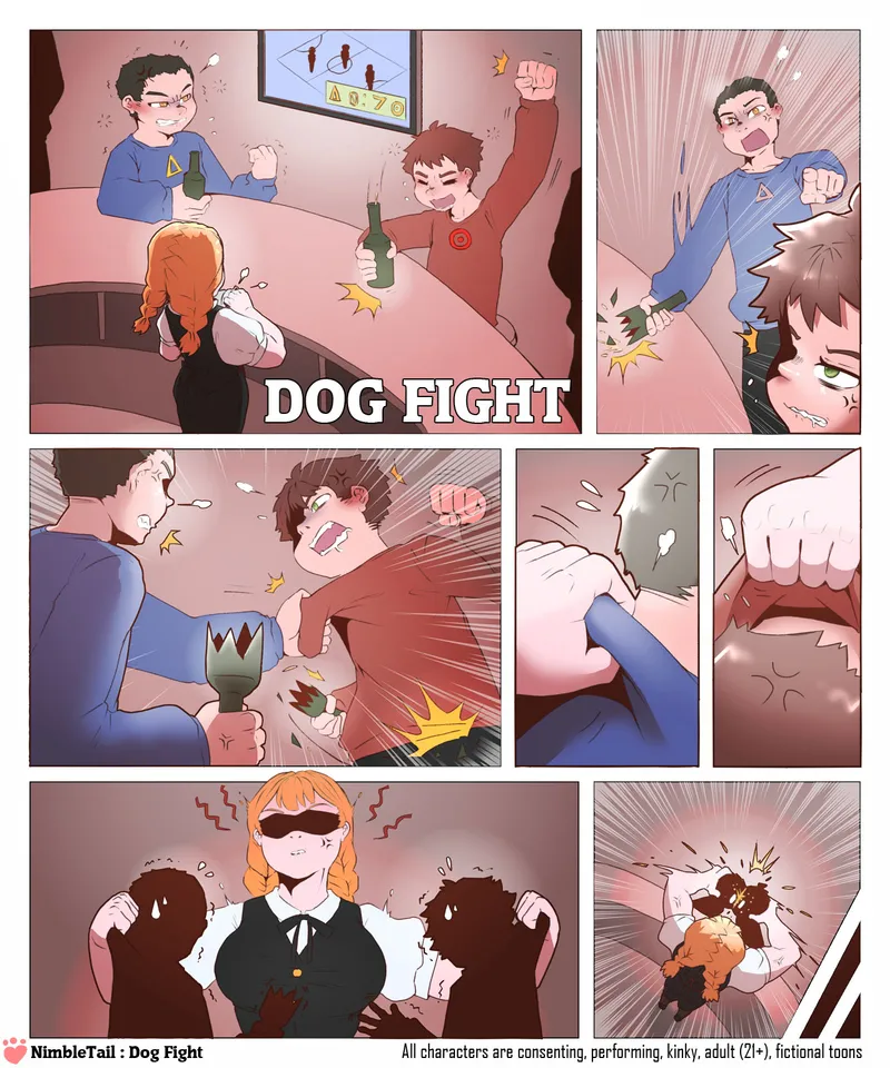 Dog Fight comic porn — cover
