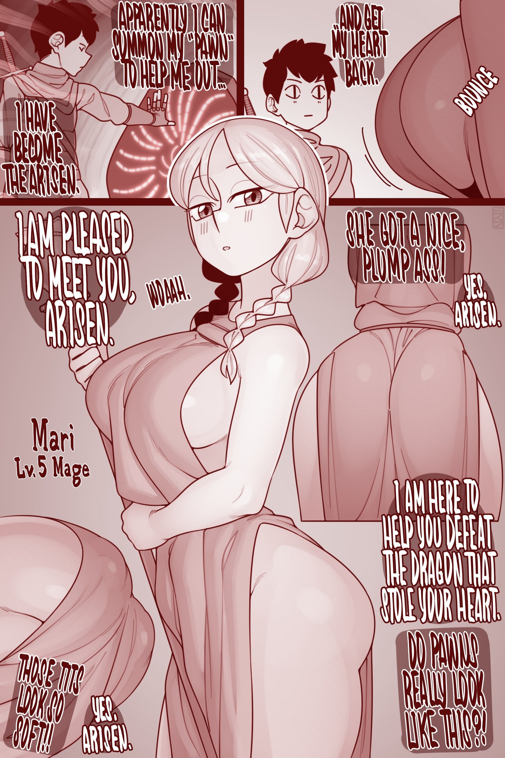 Dragon’s Dogma OC Zuri comic porn — cover