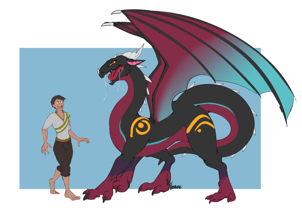 Dragon TF comic porn — cover