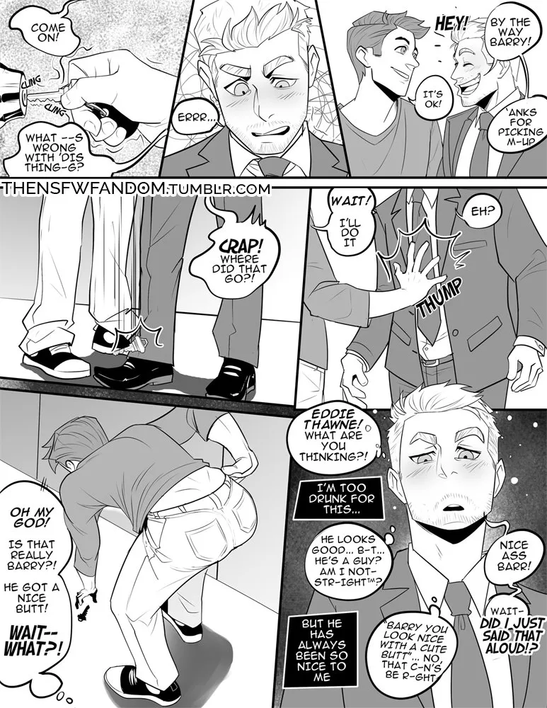 Eddie Thawne’s First Fuck comic porn — cover