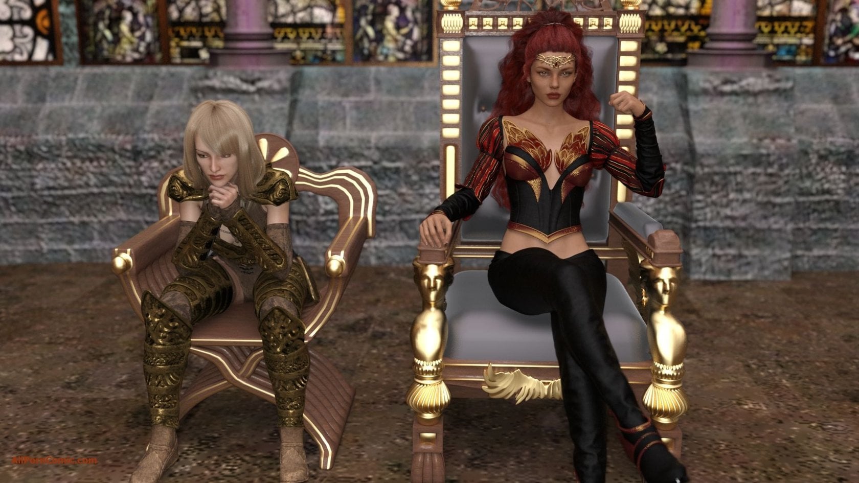 Elf VS Barbarian [Kizaru3D] — cover