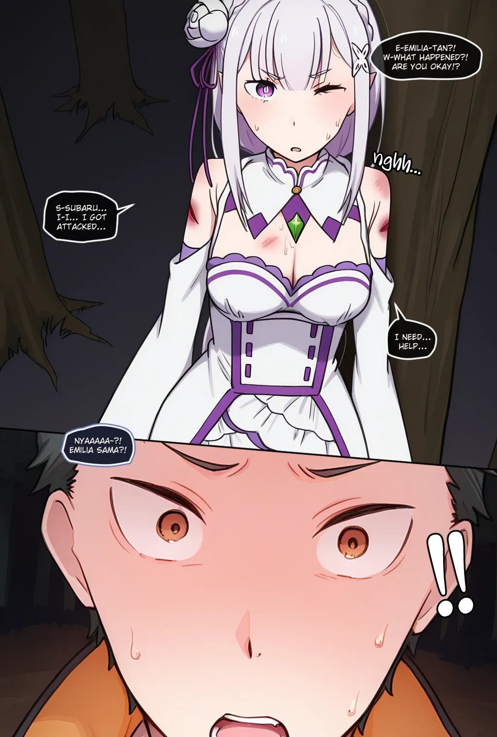Emilia & Felix “Healing” comic porn — cover
