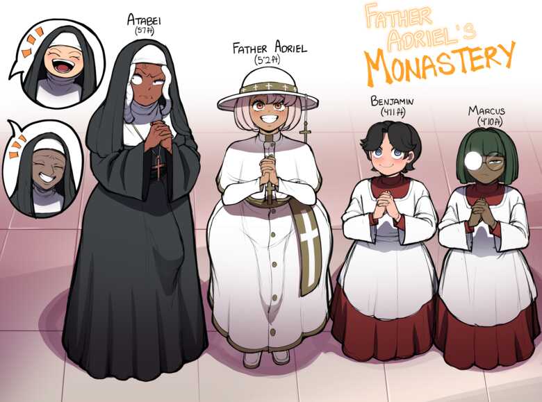 Father Adriel’s Monastery comic porn — cover
