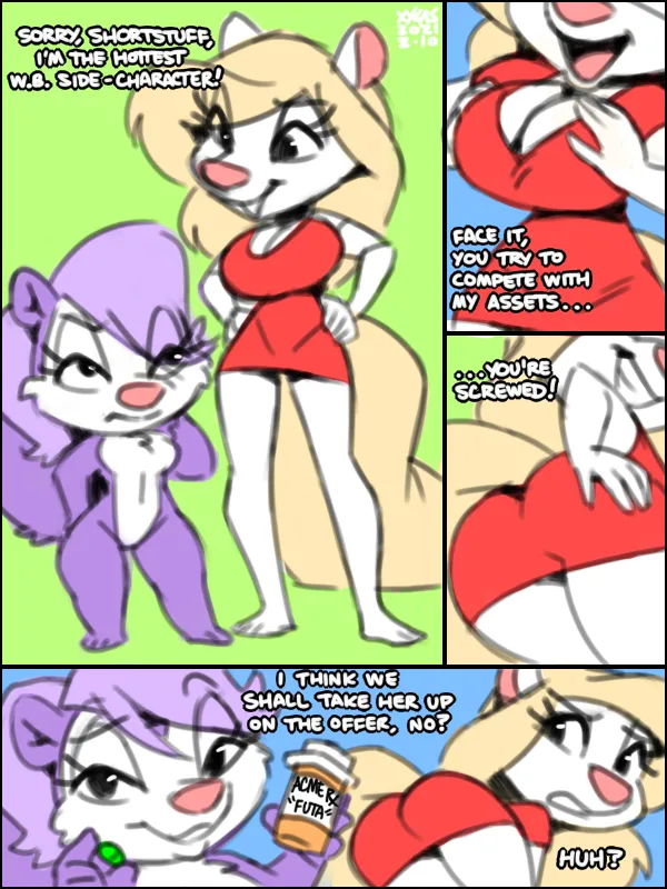 Fifi x Minerva comic porn — cover