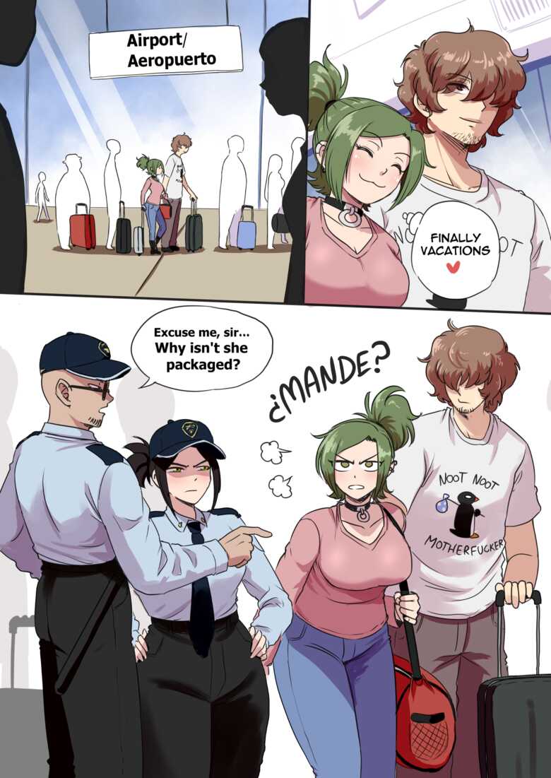 Flight Baggage comic porn — cover