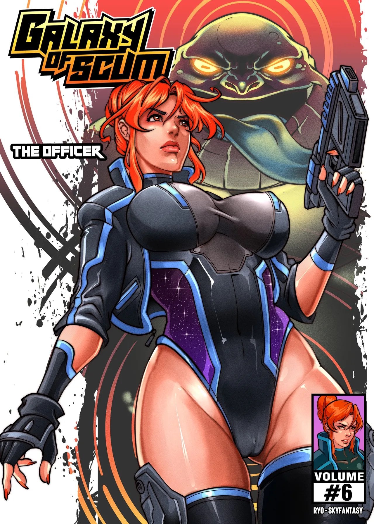Galaxy of Scum Issue #6: The Officer comic porn — cover