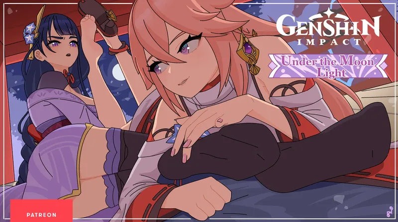 Genshin Impact – Under The Moon Light comic porn — cover