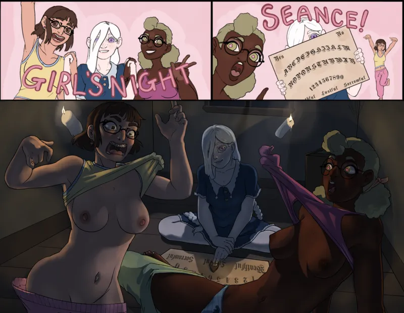 Girl’s Sleepover – Triple Threat comic porn — cover