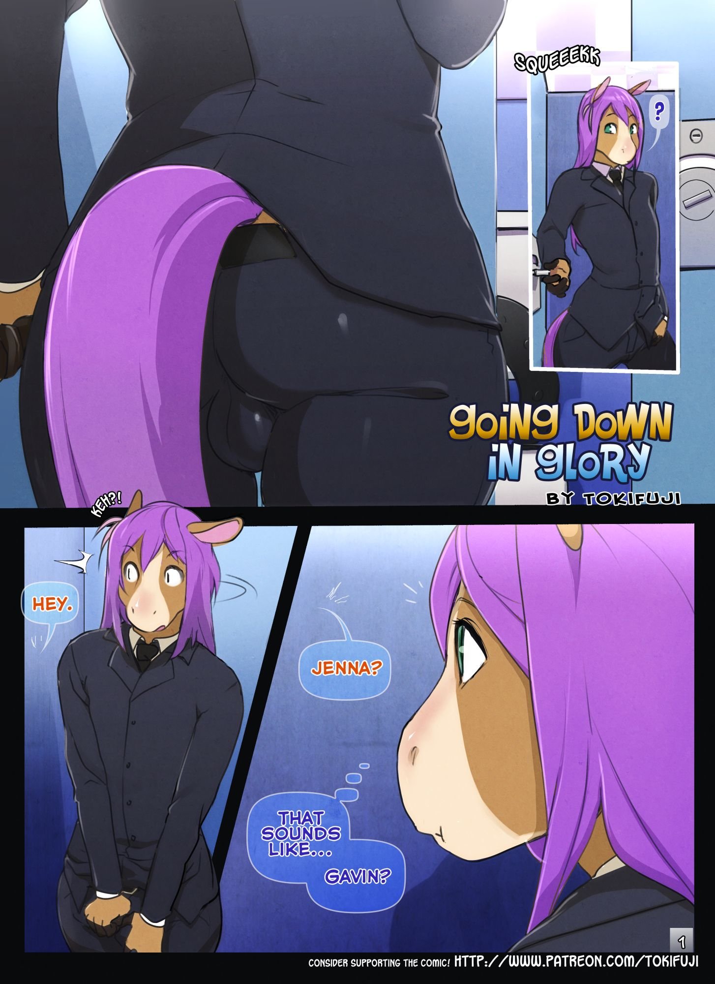Going Down in Glory comic porn — cover