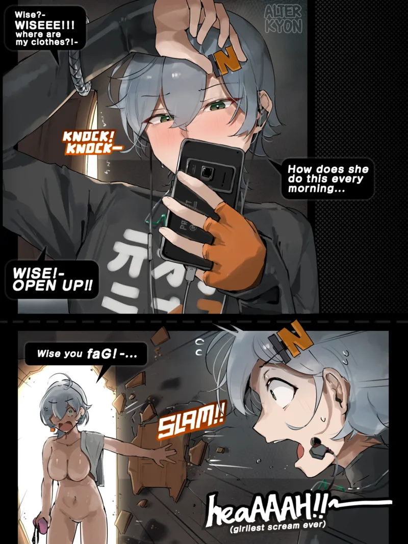Gray-Haired Belle’s Power Spike comic porn — cover