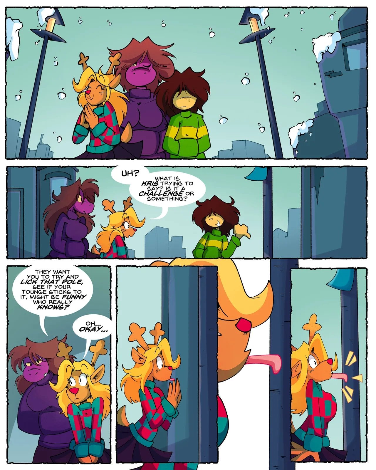 Happy Nude Deer comic porn — cover