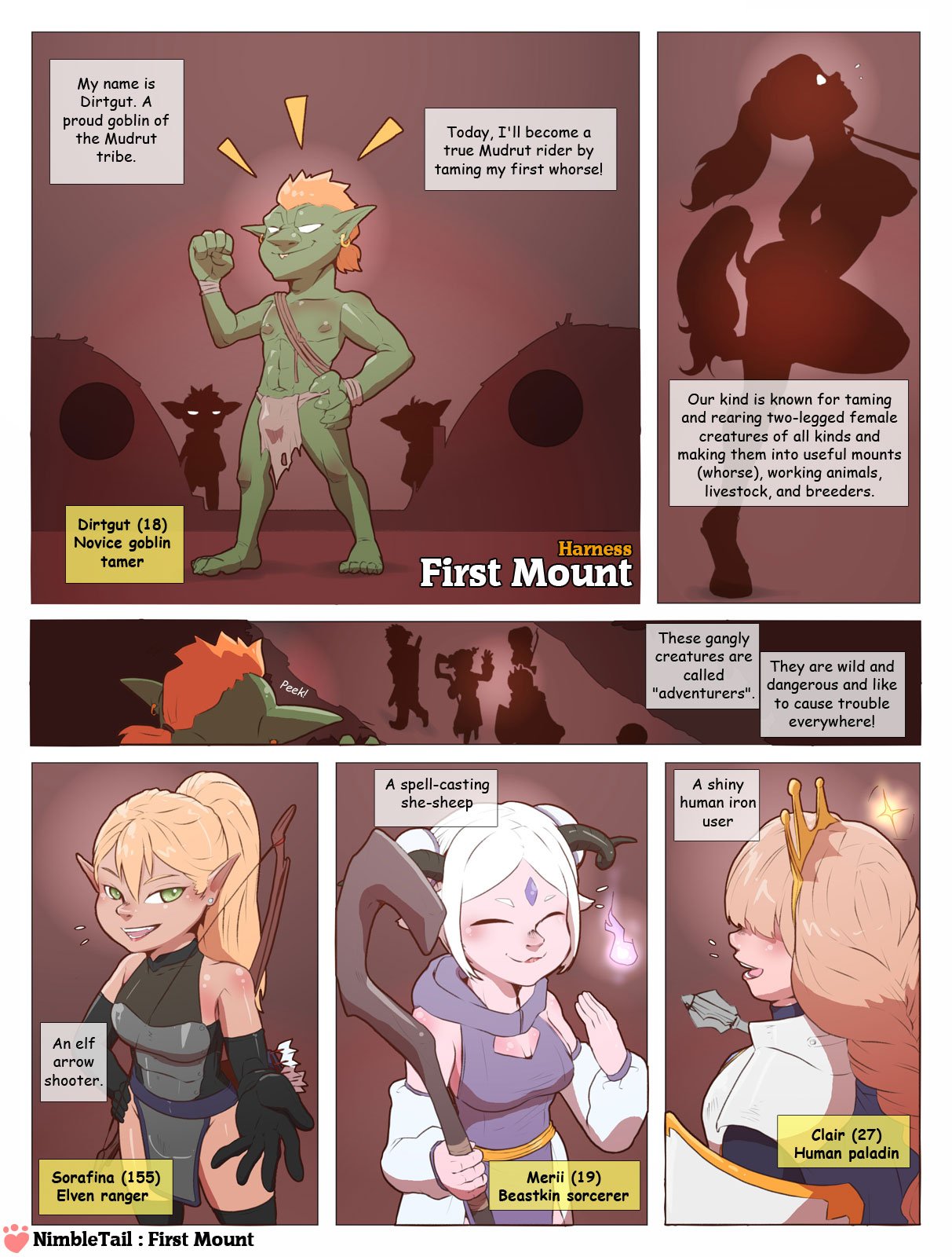 Harness First Mount comic porn — cover