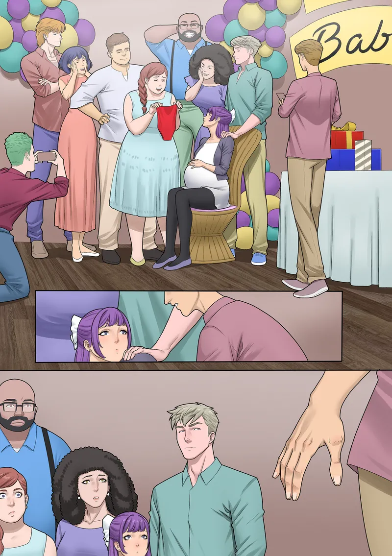 He’s Expecting comic porn — cover