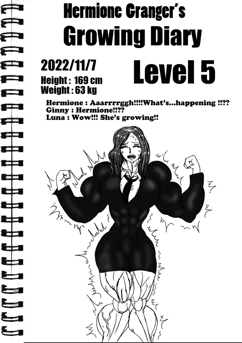 Hermione’s Growth Diary comic porn — cover
