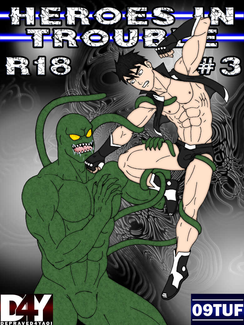 Heroes In Trouble 3 comic porn — cover