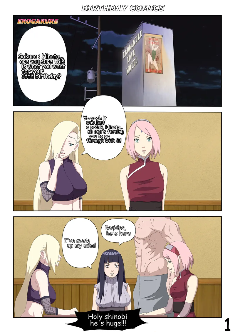 Hinata’s Birthday 2024 comic porn — cover