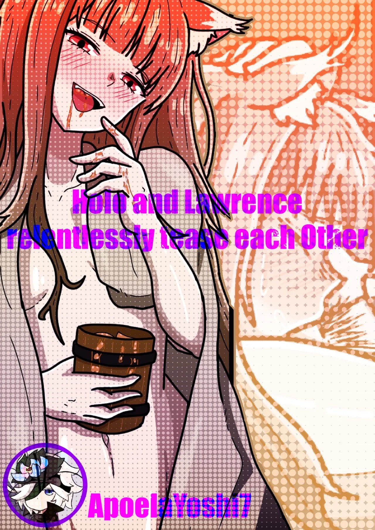 Holo and Lawrence relentlessly tease each Other comic porn — cover