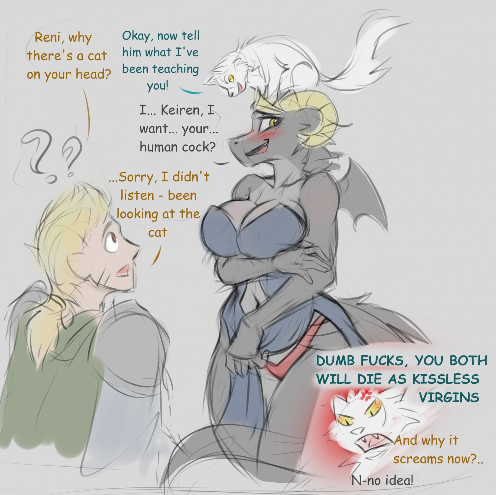 Horny and Scaly (ongoing) comic porn — cover