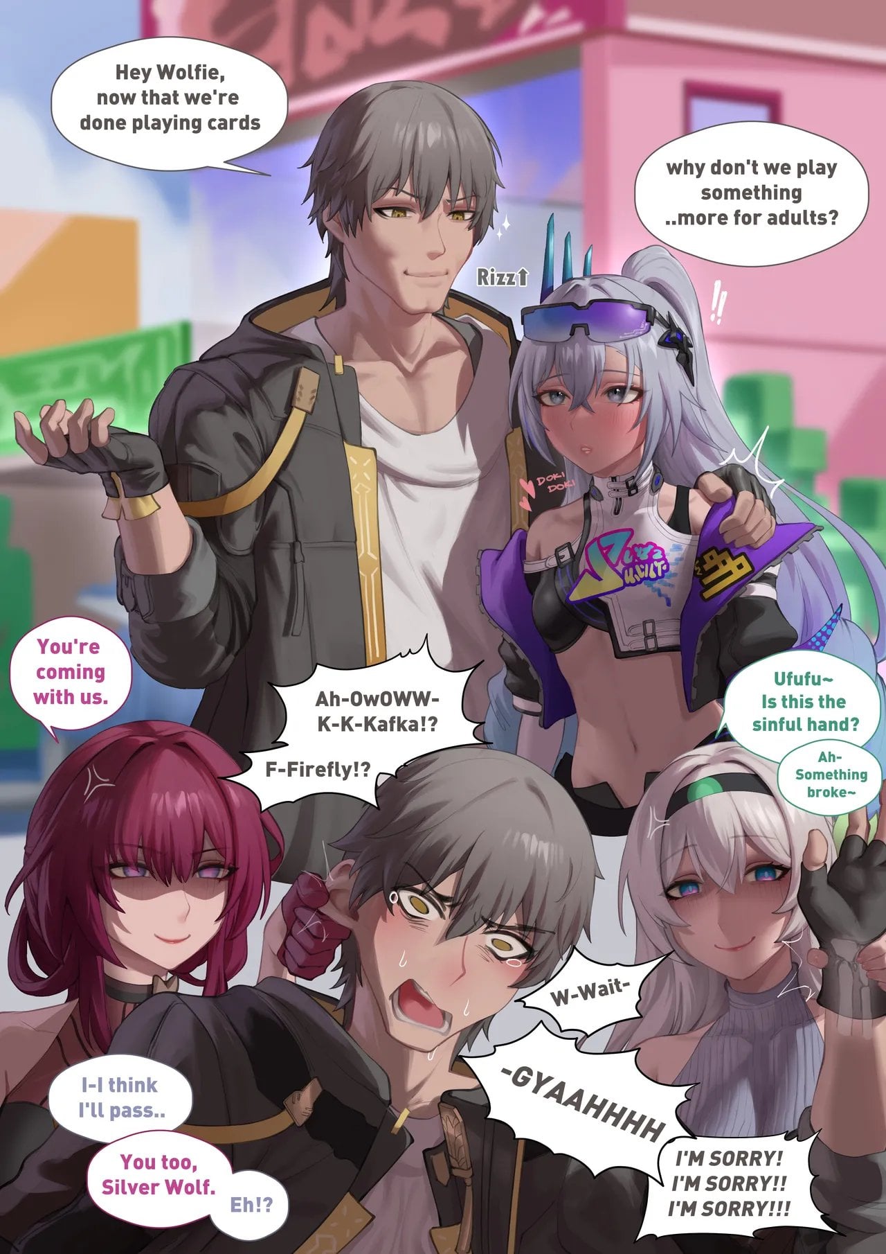 Hornyjail Stellaron Hunters — cover